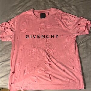 Givenchy Pink Distressed Men's Shirt